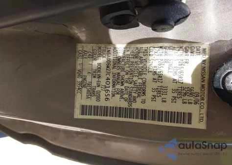 2007 Nissan Frontier Le from USA, damaged, VIN 1N6AD06W27C401656